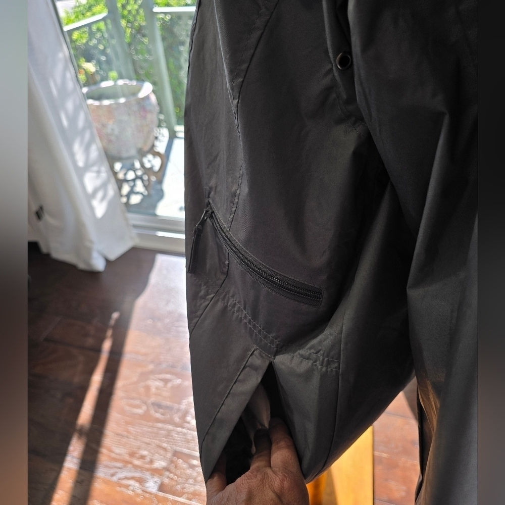 Mack Russo (NWT) Men's Gray Hooded Rain/Wind Jacket - Picture 5 of 9